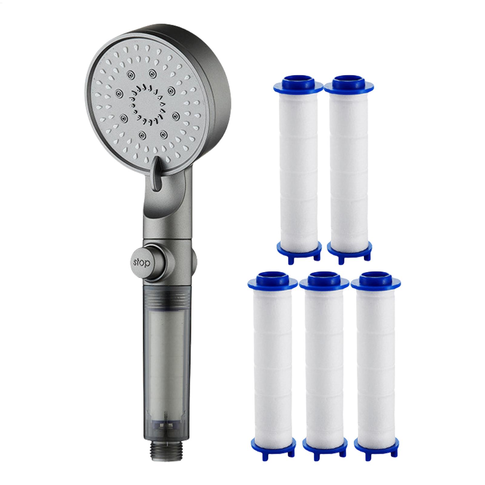 Silicone Tap Washer - Nieuwe douchekop 5-modi gefilterde douchekop Hogedruk