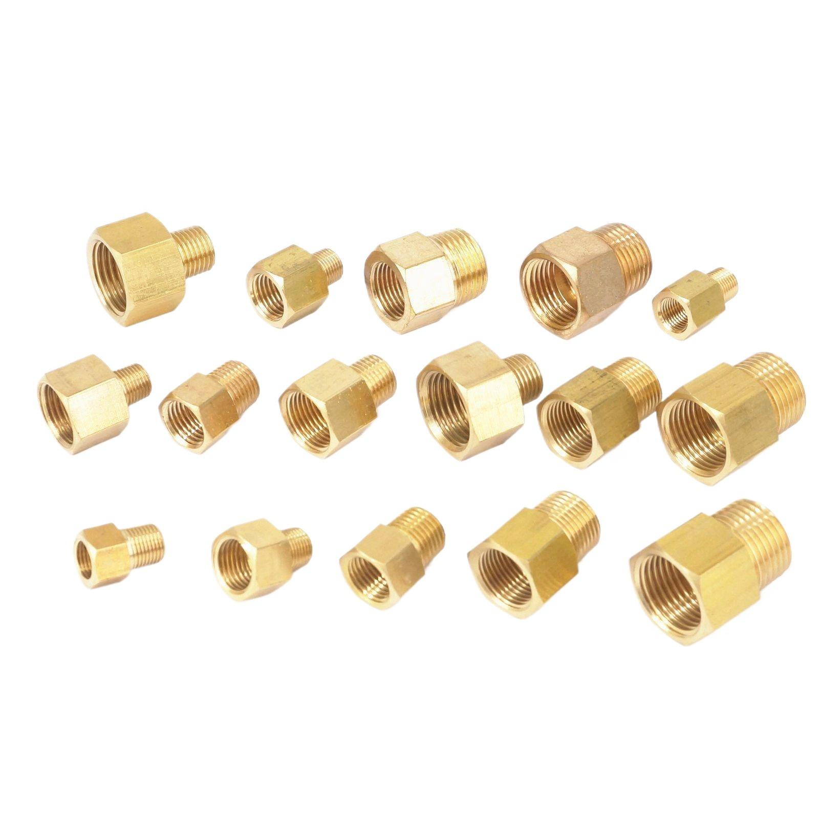 Compression Fitting Brass - Vrouwelijk Naar Mannelijk 1/8 