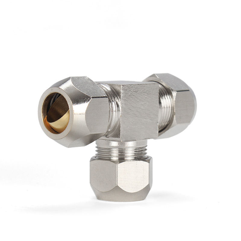 1Pcs Fittingen Messing T Type  - Compression Fitting Brass recensie en prijs