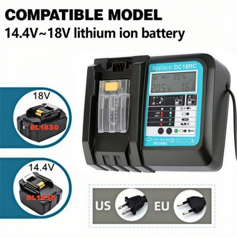 DC18RC Snel opladen met ventil - Makita Drill Hp1640 recensie en prijs
